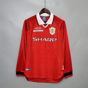 Manchester United Home Jersey 99/00 Retro Long Sleeve
