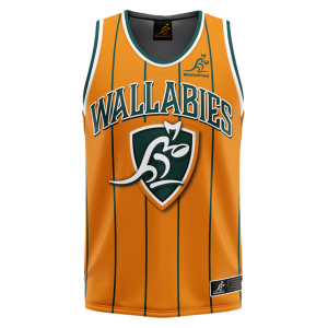 Wallabies "Harlem" Basketball Singlet by Ashtabula