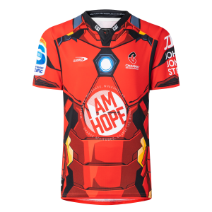 Limited Edition Crusaders Super Rugby Marvel Collection Iron Man Jersey by Classic Sportswear