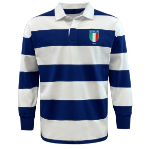 Nations of Rugby Italy Vintage Hooped Classic Jersey