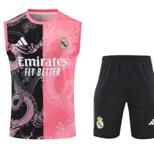 Kit Tank Top + Shorts Real Madrid Black/Pink Training 25/26