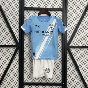 Manchester City Home Jersey 25/26 Kids Kit