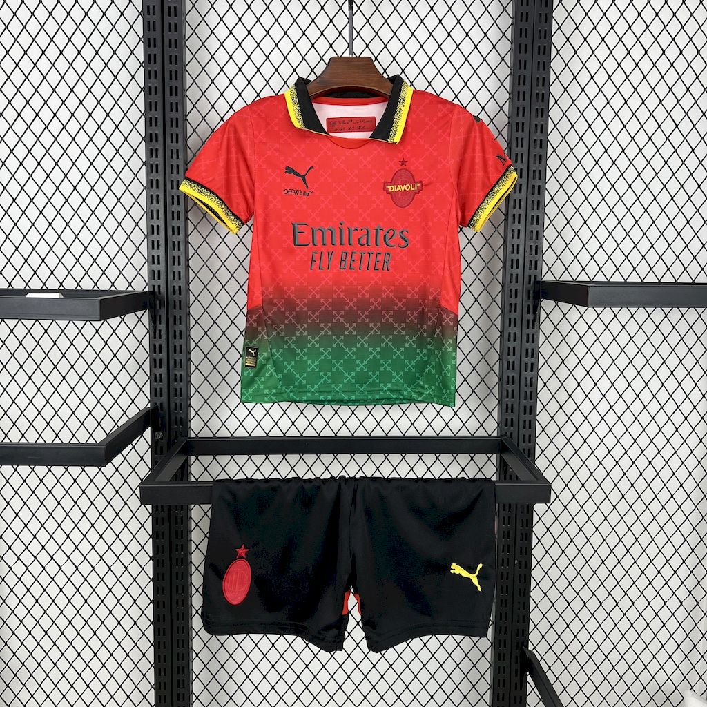 AC Milan Red Special Edtion 25-26 Kids Kit (1)