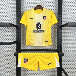 Atletico Madrid Yellow Goalkeeper Jersey 25/26 Kids Kit