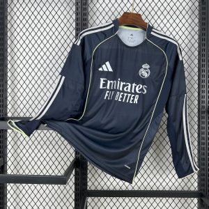 Real Madrid Away Long Sleeves Jersey 25-26 Replica