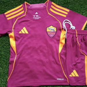 Roma Home Jersey 25/26 Kids Kit
