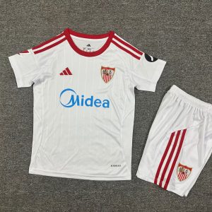 Sevilla Home Jersey 25/26 Kids Kit